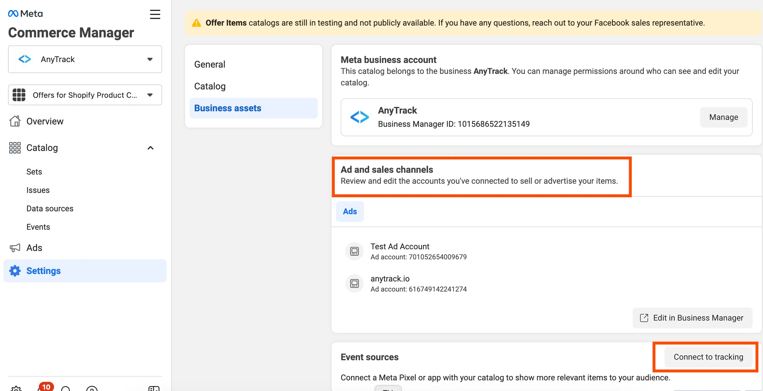 AnyTrack documentation screenshot
