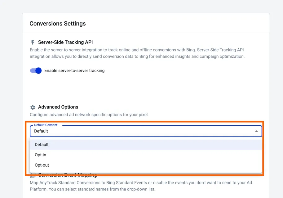 AnyTrack documentation screenshot