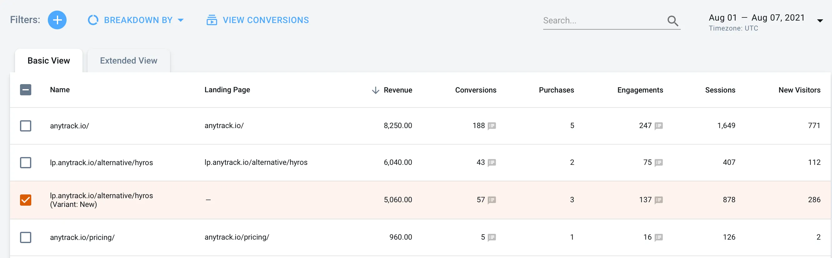 AnyTrack documentation screenshot