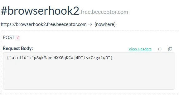 Send the atclid value to an external platform.