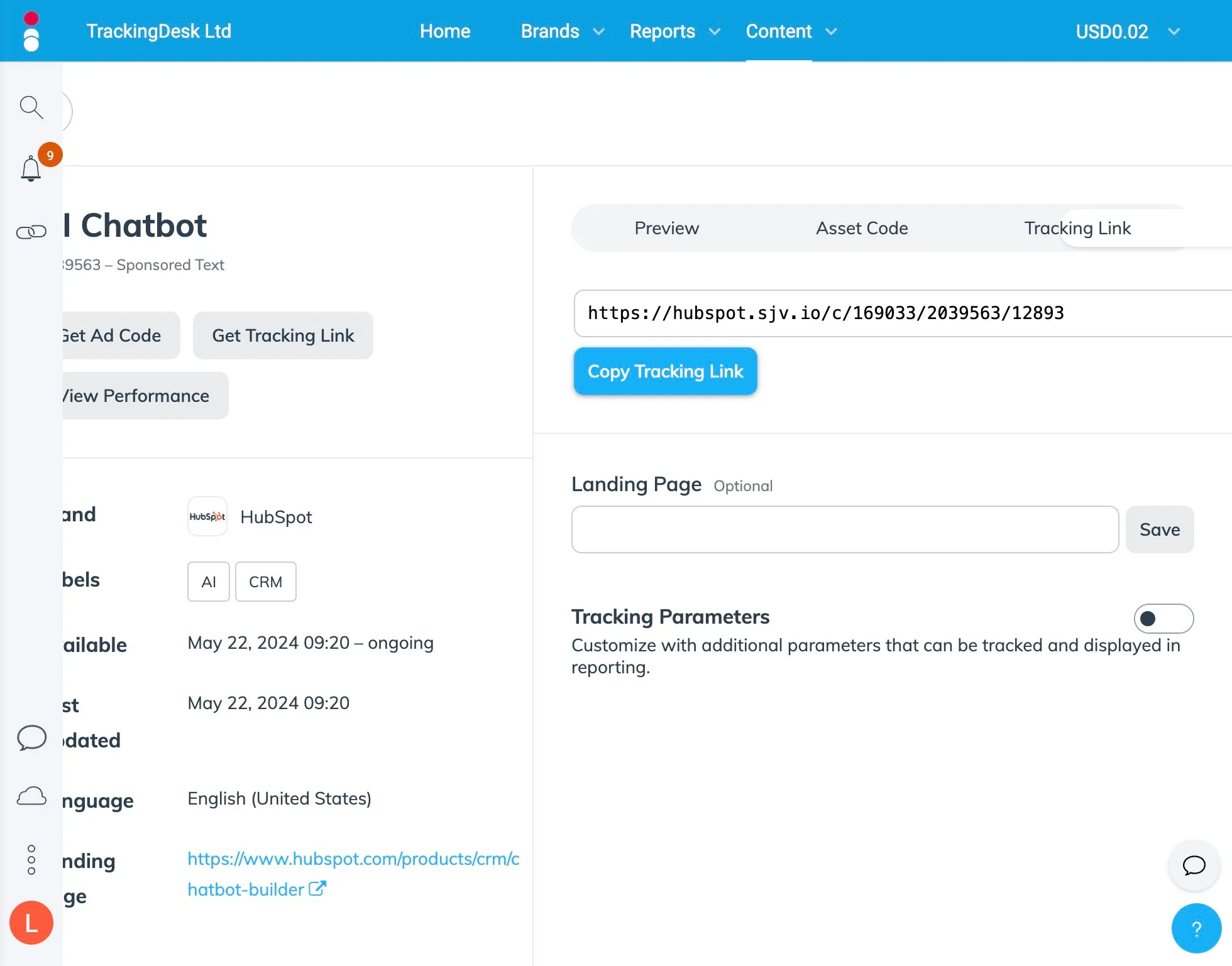 AnyTrack documentation screenshot