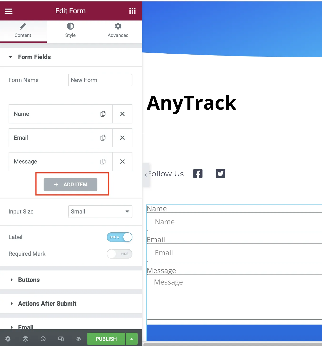 AnyTrack documentation screenshot