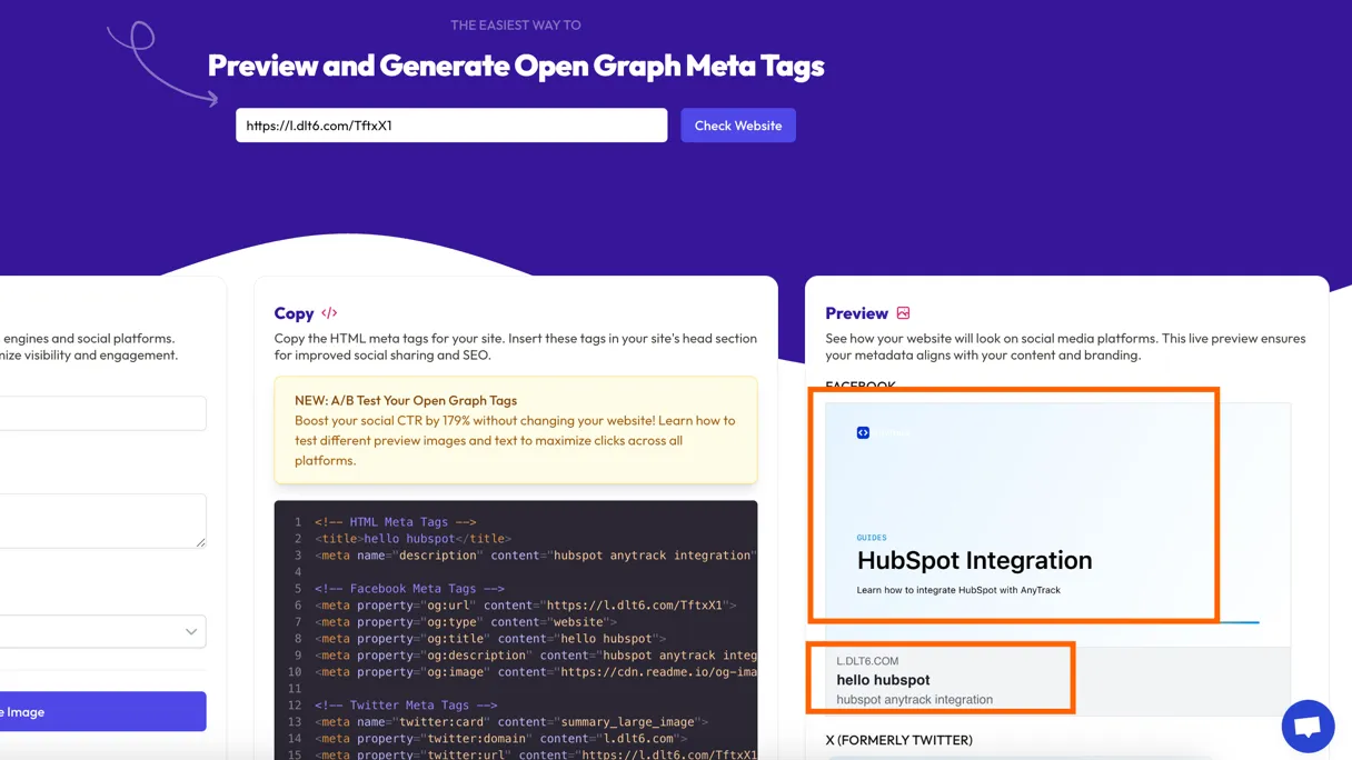 AnyTrack documentation screenshot