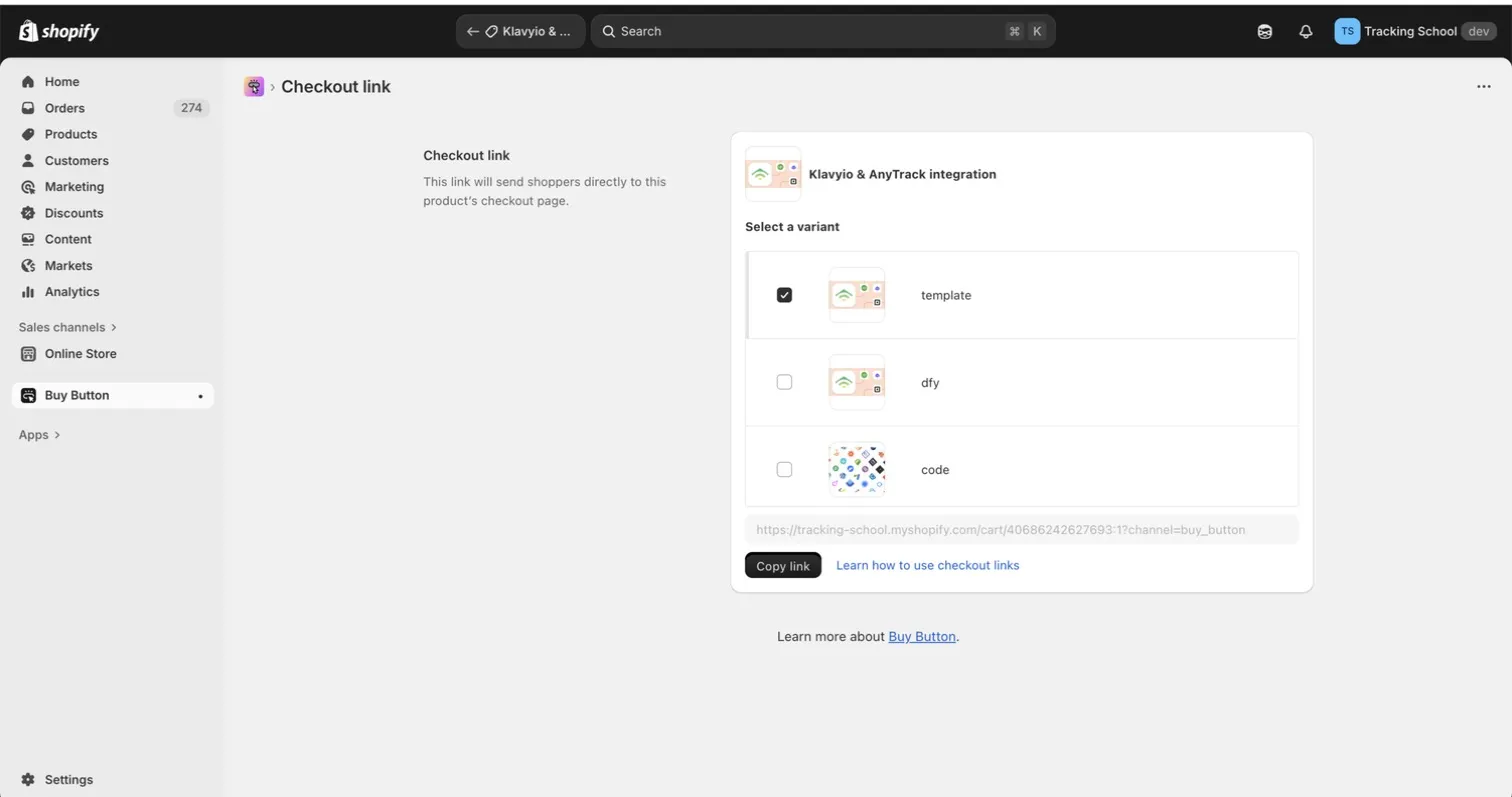 AnyTrack documentation screenshot