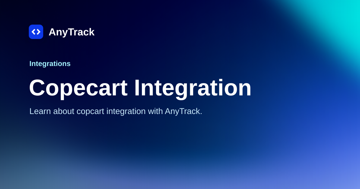 Copecart Integration | AnyTrack Knowledge Base